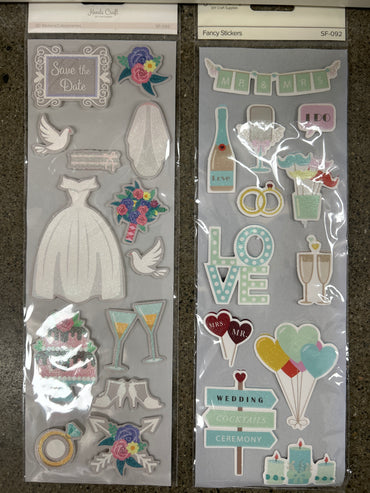 3D Wedding Stickers