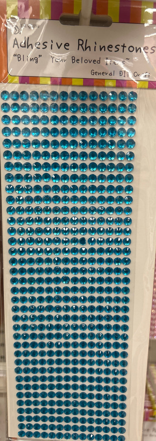 Rhinestone Sheet Turquoise