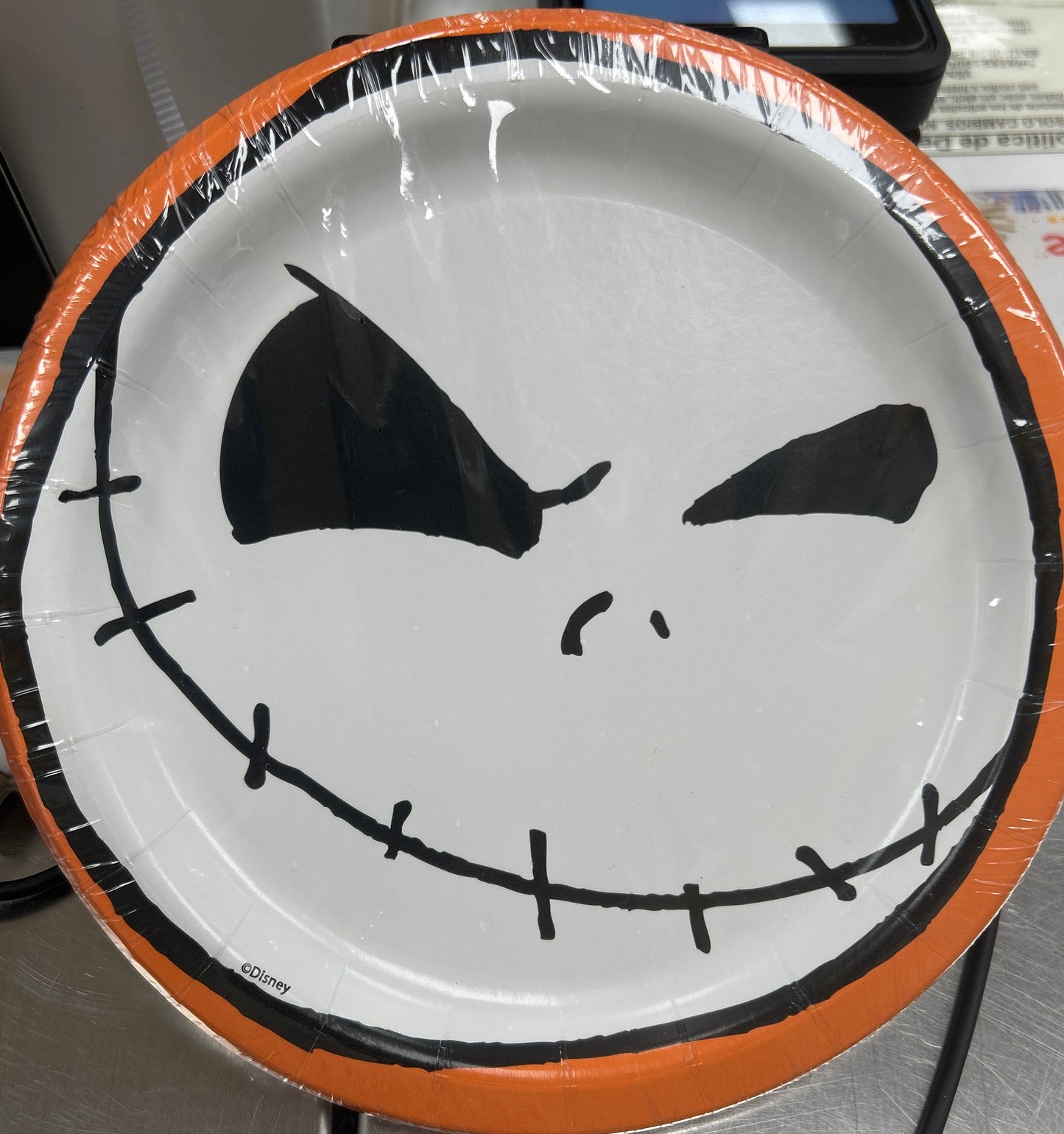 Platos de 7" Pesadilla Antes de Navidad, paquete de 8 unidades