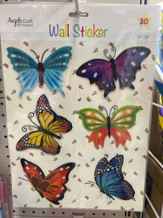 3D Fancy Stickers-Butterfly