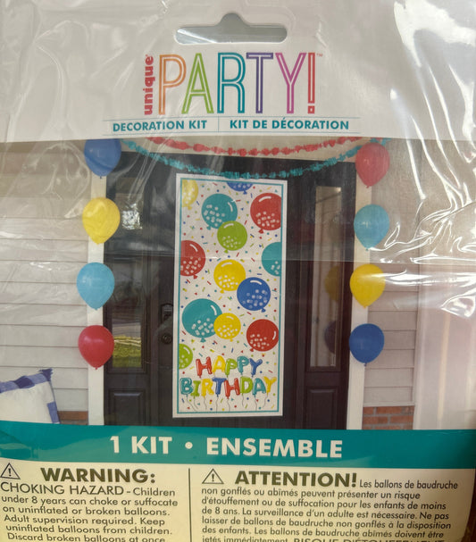 Balloon Cheer Happy Birthday Decor Kit