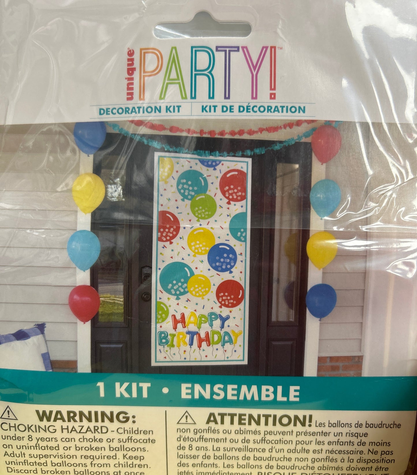 Kit de decoración de Feliz Cumpleaños con Globos