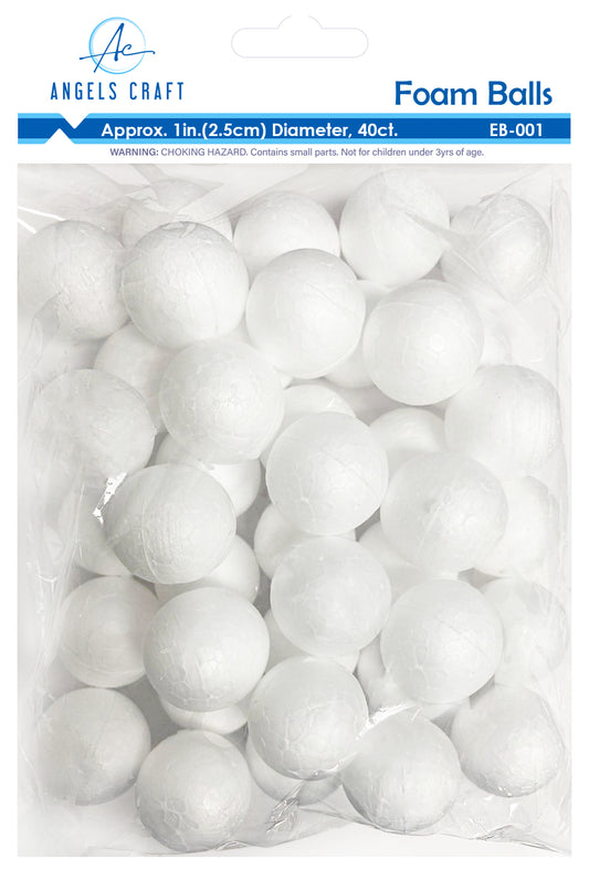Bolas de espuma de poliestireno 40 unidades/paquete