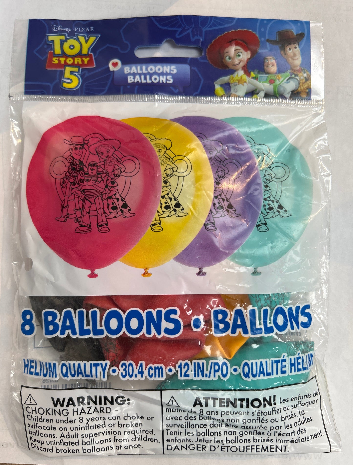 Toy Story 5 12” Latex Balloons 8CT