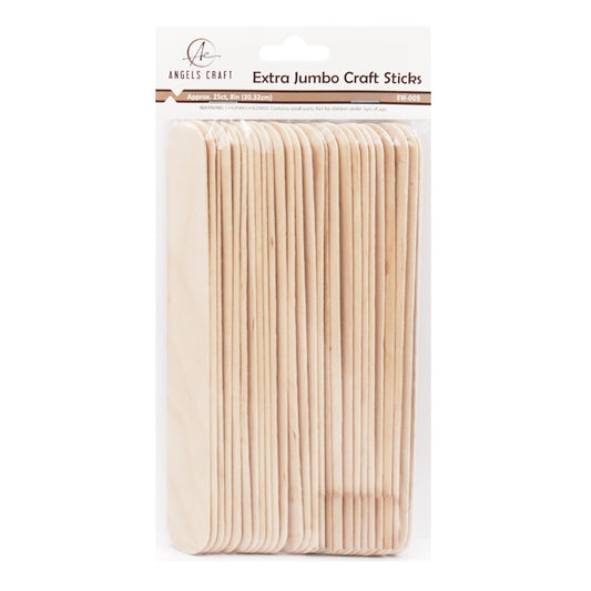 Ex Jumbo Popsicle Sticks Natural