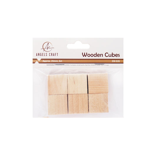 Wooden Cubes 25mm