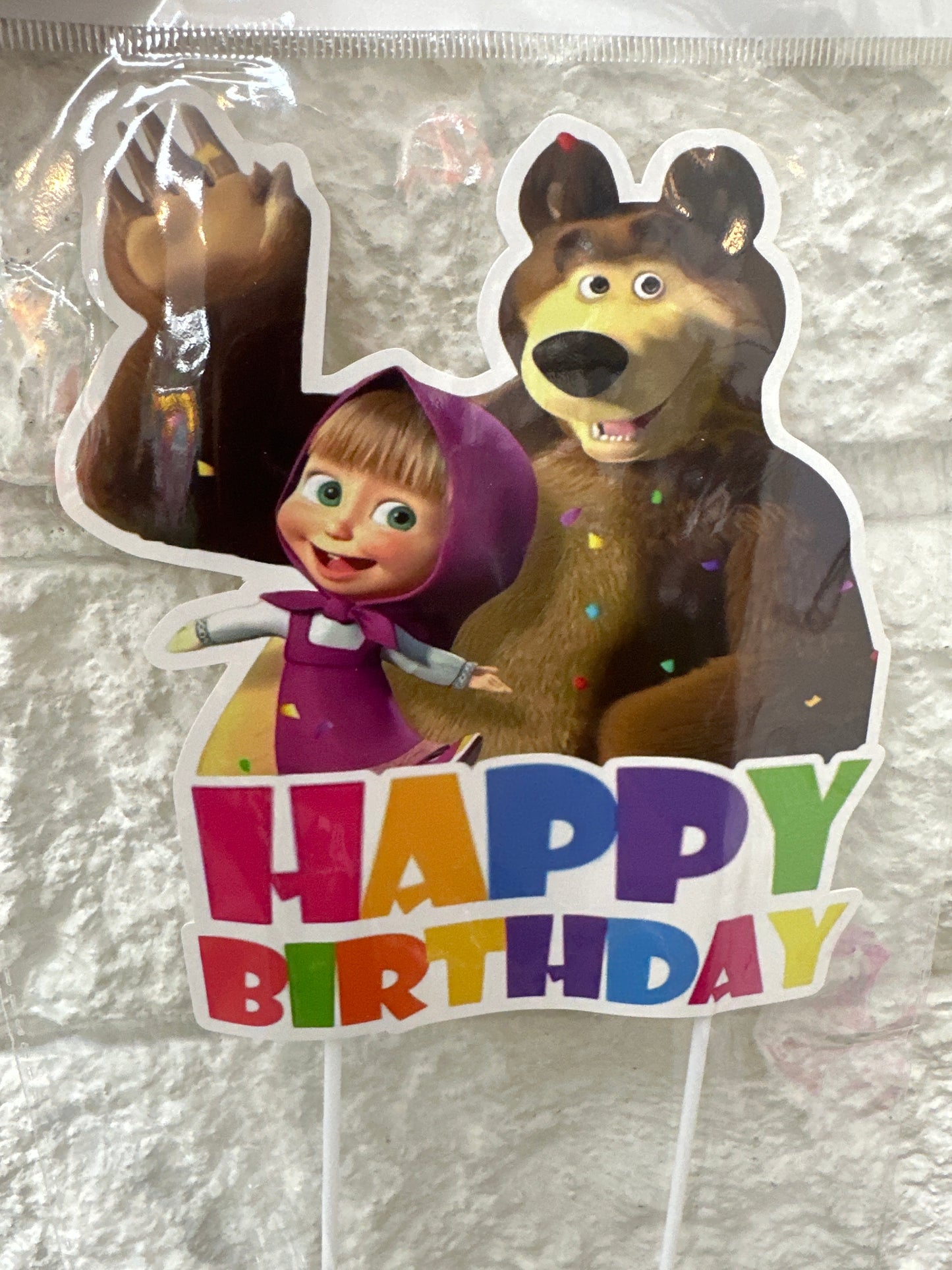 Masha And Bear Cake Topper