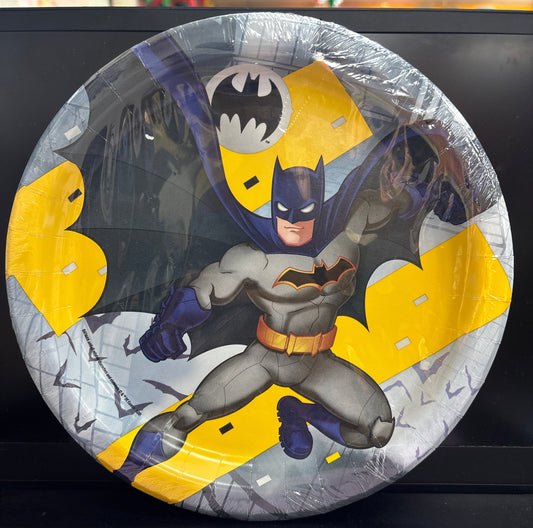 Batman 9" plates 8ct
