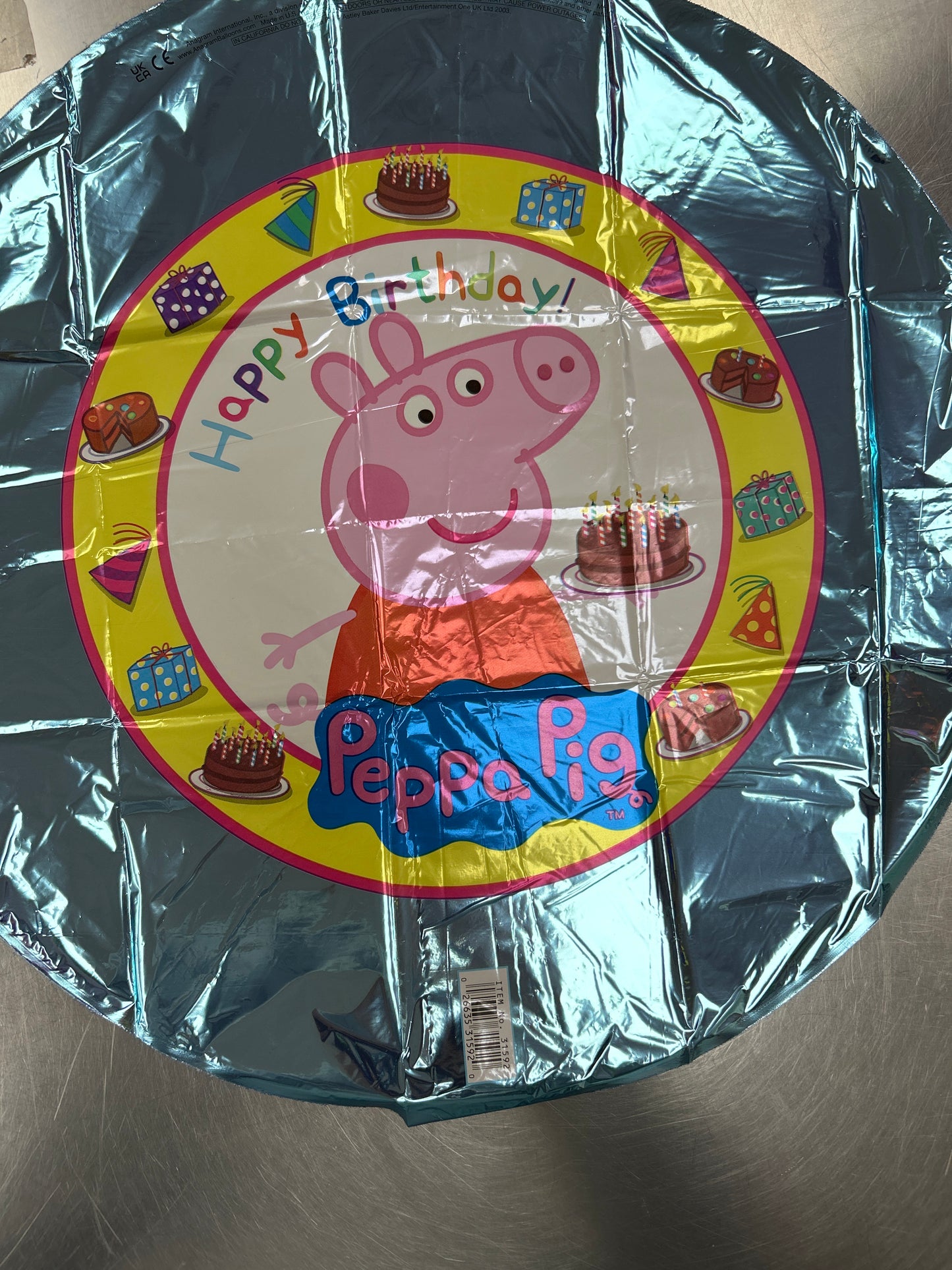 Globo Metálico Peppa Pig 18"