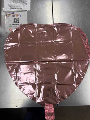 Heart Rose Gold Foil Balloon 18"