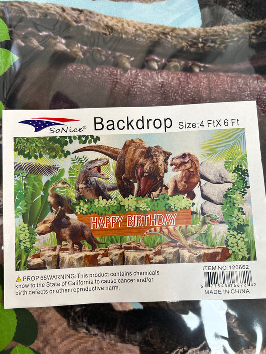 Dinosaur backdrop