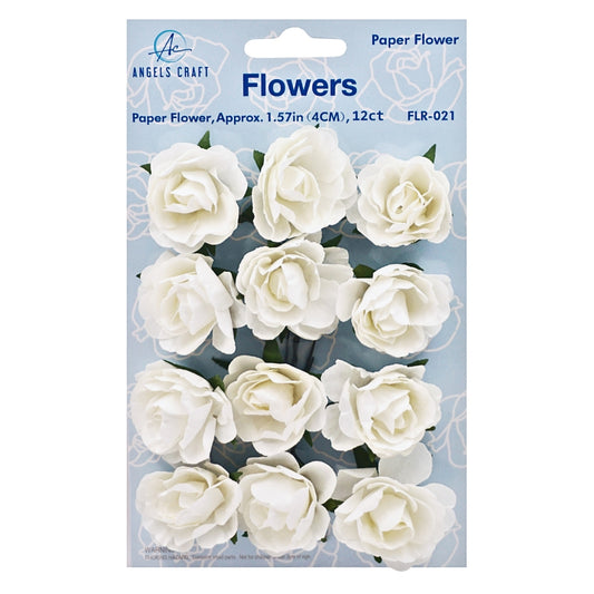Paper Flower White 12ct