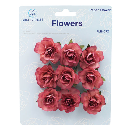 1.5" Paper Flower Dusty Pink 9ct