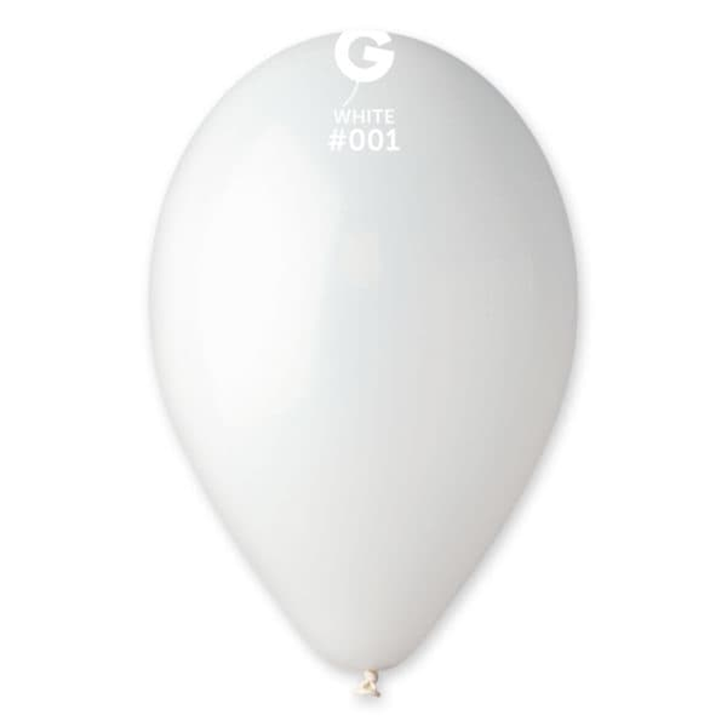 Globo de Látex Blanco GE, 50 unidades, 12"