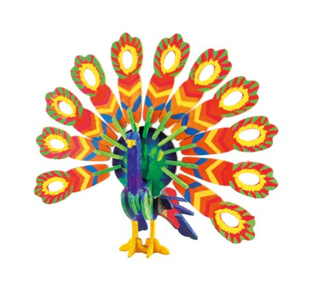 DIY 3D Puzzle/Paint Peacock