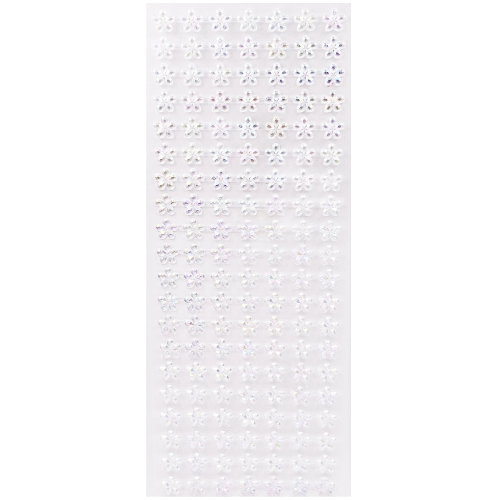 Stone Sticker 12 Ab Flower Clear
