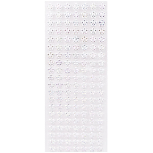 Stone Sticker 12 Ab Flower Clear