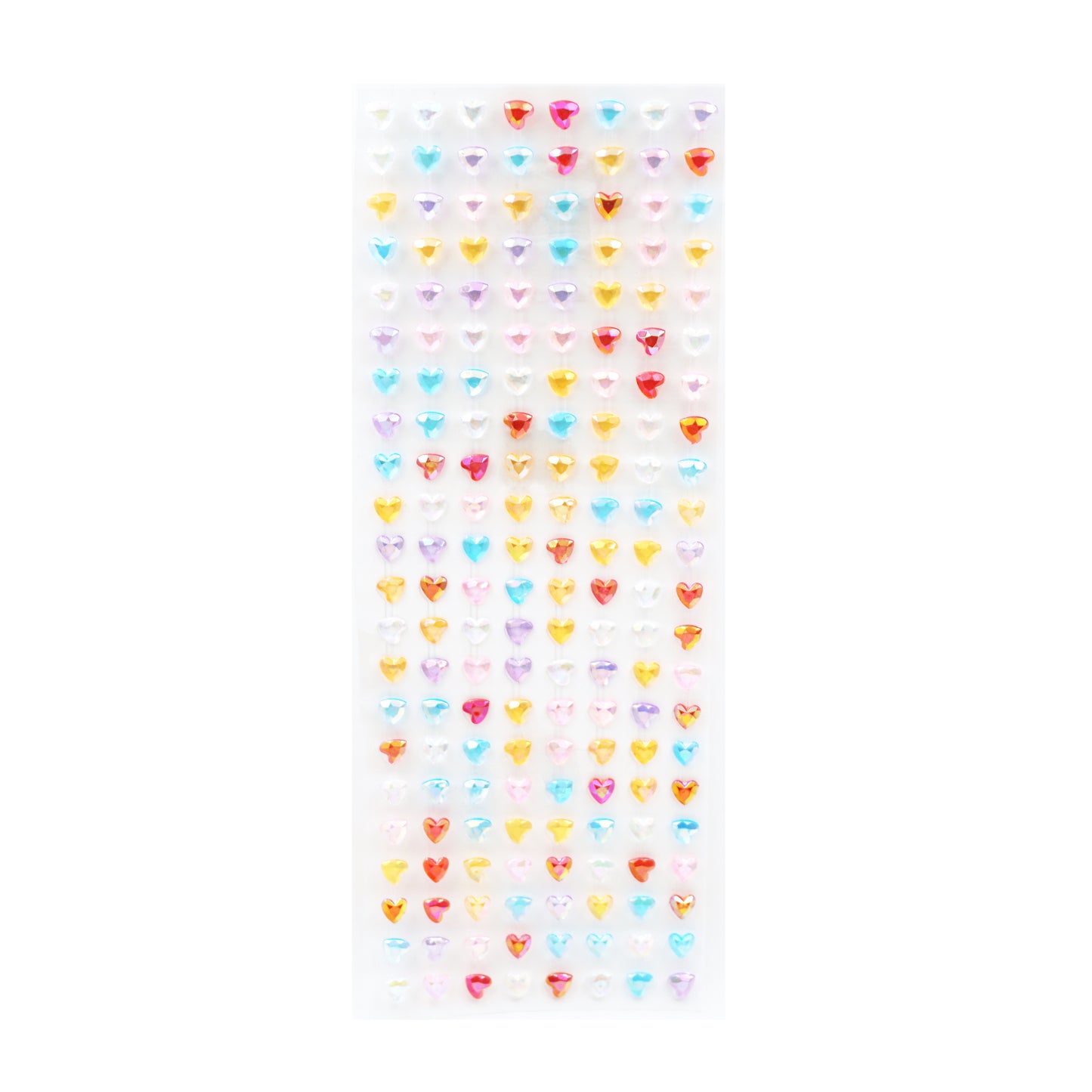 Stone Sticker Number 8 Heart Mixed