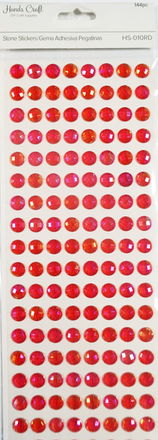 Adhesivo Piedra10 Rojo