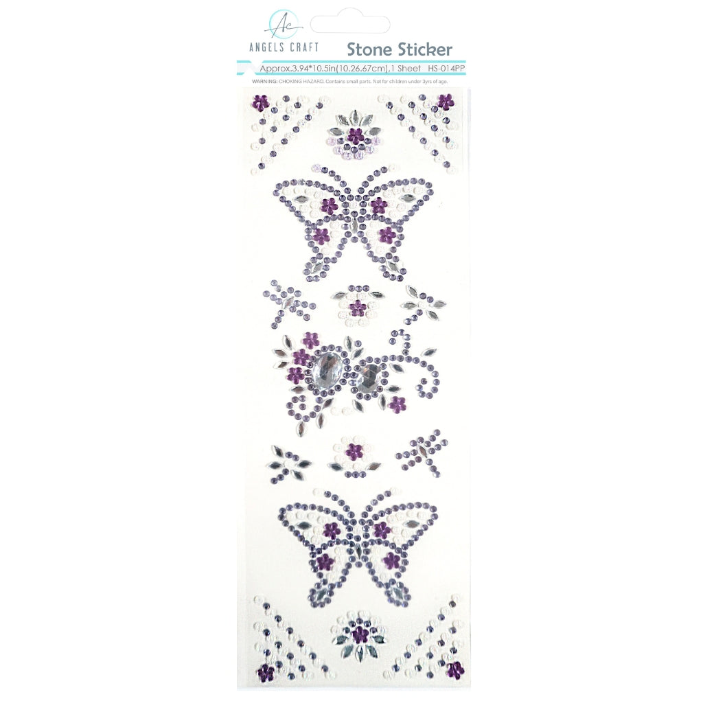 Stone Sticker Butterfly Paper