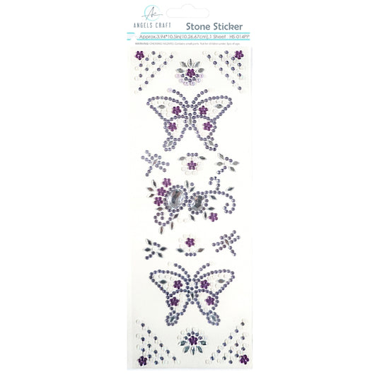 Stone Sticker Butterfly Paper