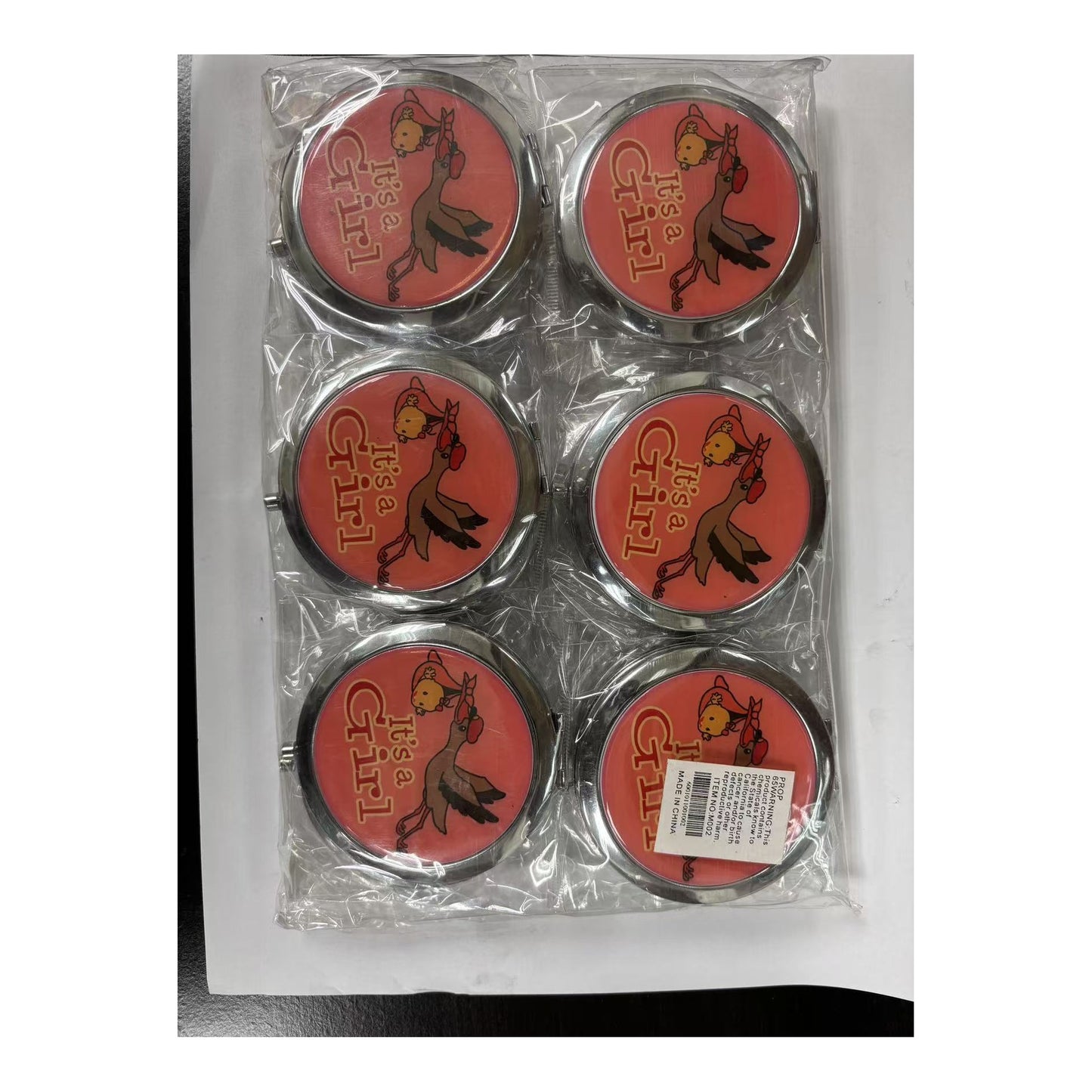 12 pcs Mirror It'S A Girl