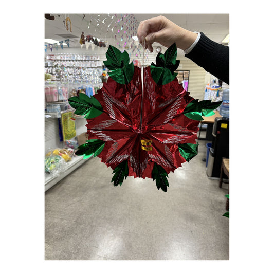 24" Poinsettia Flower Small 120C10