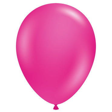Globo de látex Tuftex rosa vivo, 50 unidades, 5"