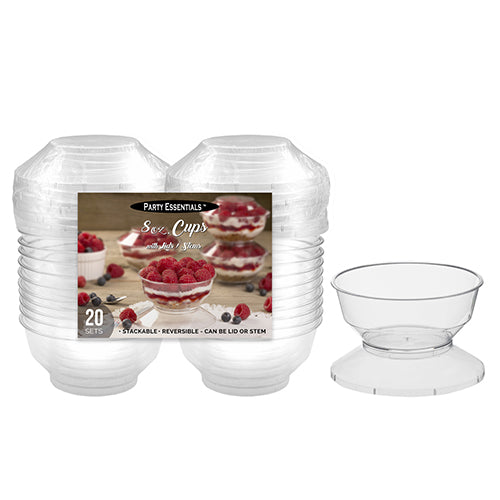 Vaso de 8 oz con tapa 20 unidades