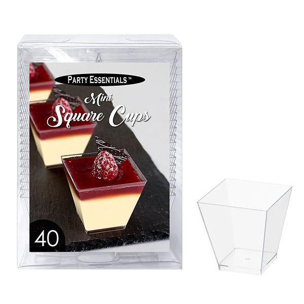 Vasos cuadrados de 2 oz 40 unidades