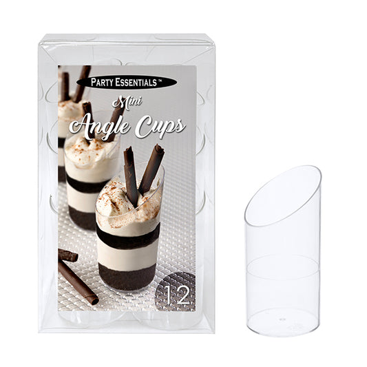 Vasos angulares de 3 oz, paquete de 12 unidades