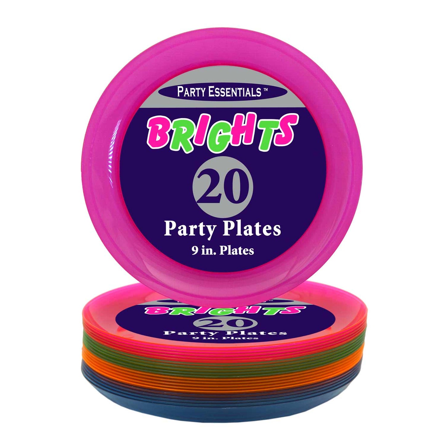 9" Party Plate Assorted.