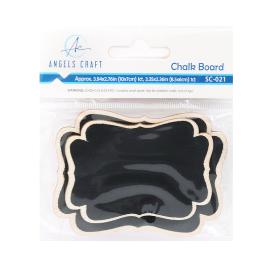 Chalkboard Deluxe Stand Banner Shape 2ct
