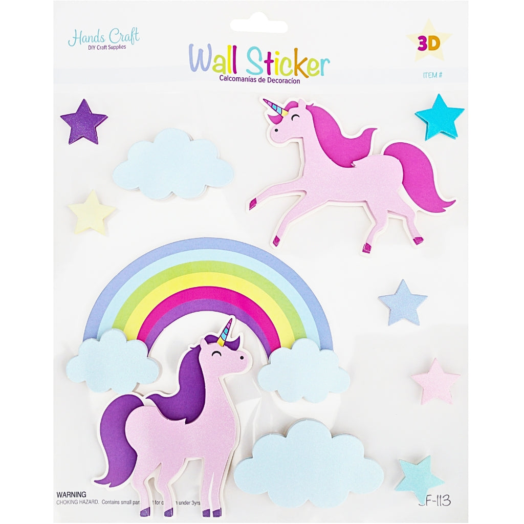3D Wall Sticker Unicorn