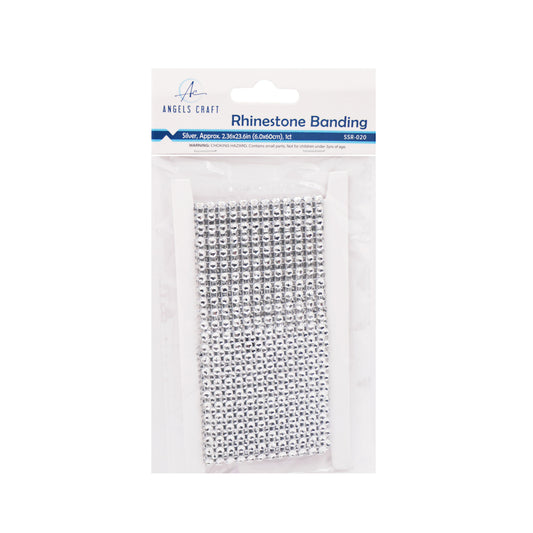 Rhinestone Banding Silver