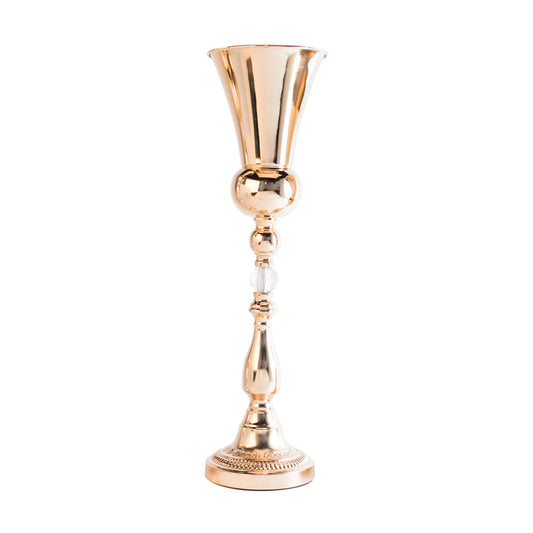 Aluminum Vase - Gold