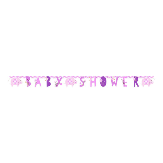 Baby Shower Banner Pink