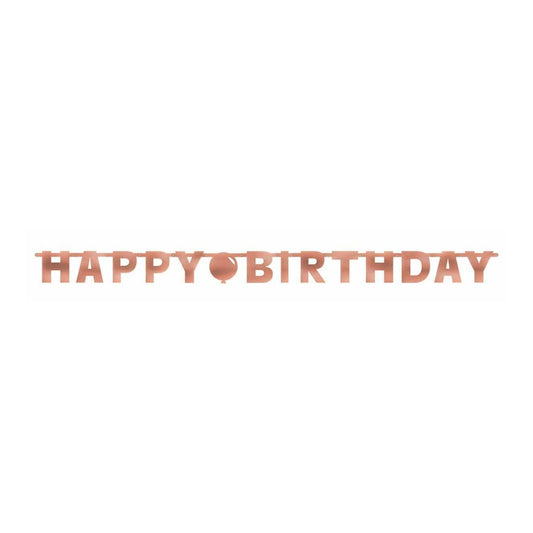 Banner Letter Blush Birthday
