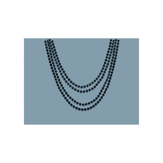 Bead Necklace Black 4ct