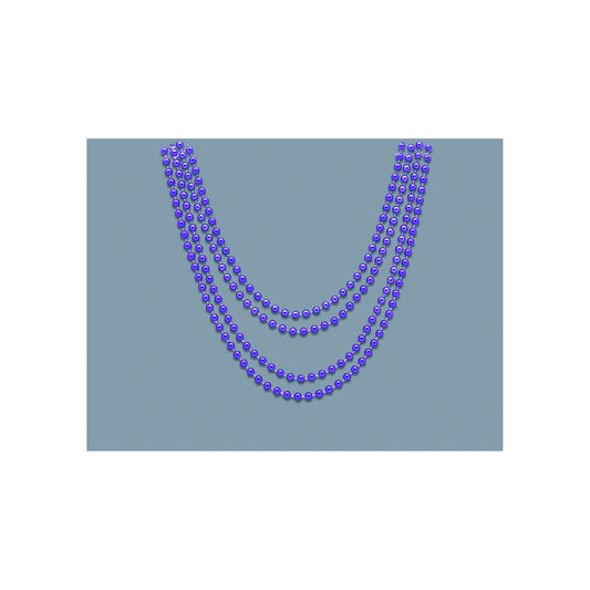 Bead Necklace Purple 4ct