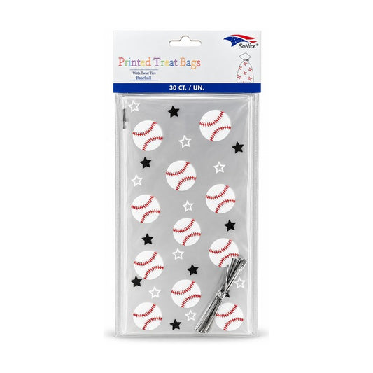 Cellophane Bags Baseball 30ct