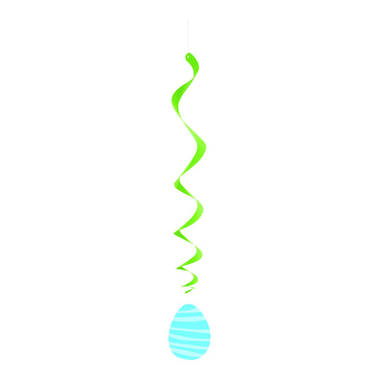 Colorful Gingham Easter Swirl Decor