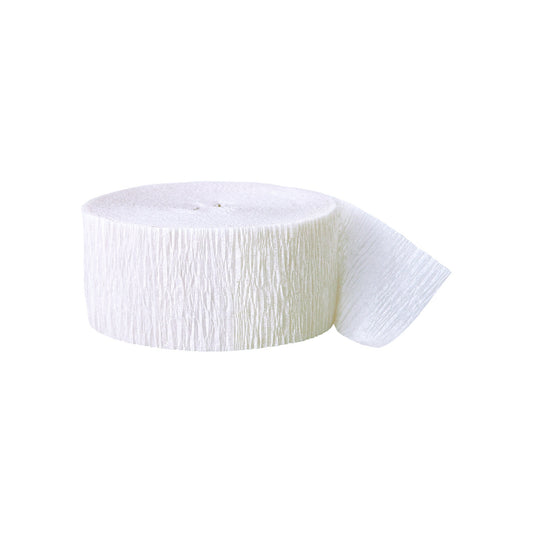 Crepe Streamer White