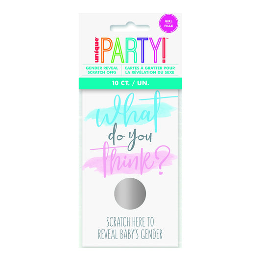 Gender Reveal Scrach Girl