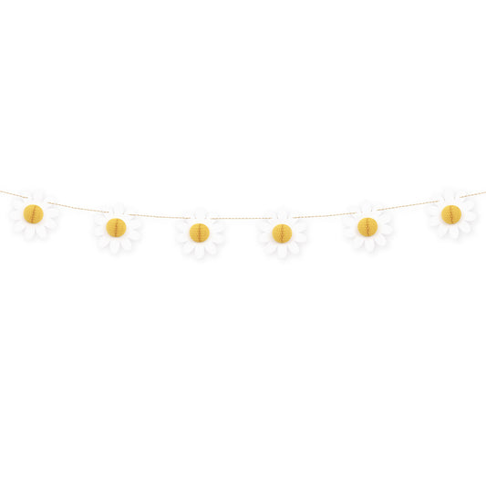 Groovy Birthday Daisy&Honeycomb Garland 6ft