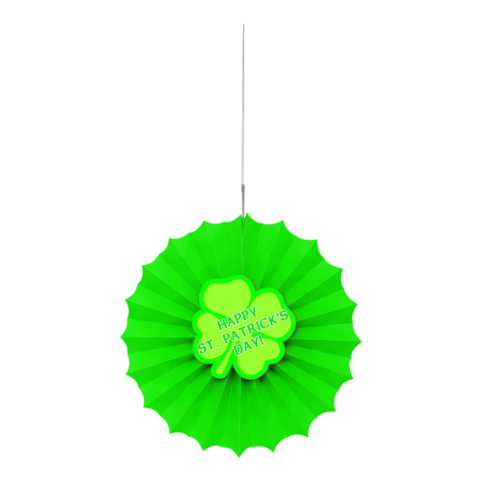 Happy St.Patrick's day 12" Paper Fan