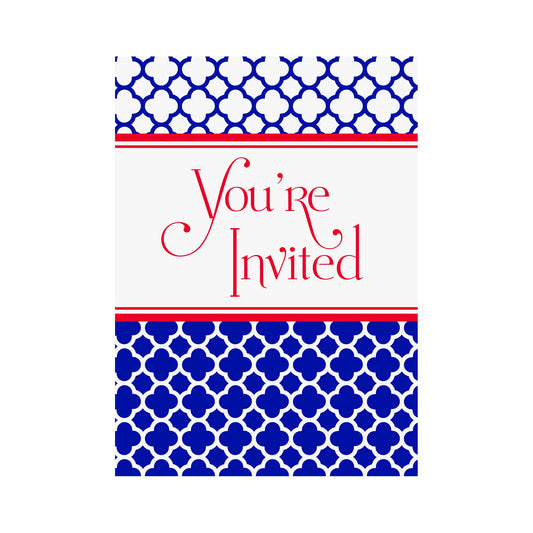 Invitation 8ct Blue