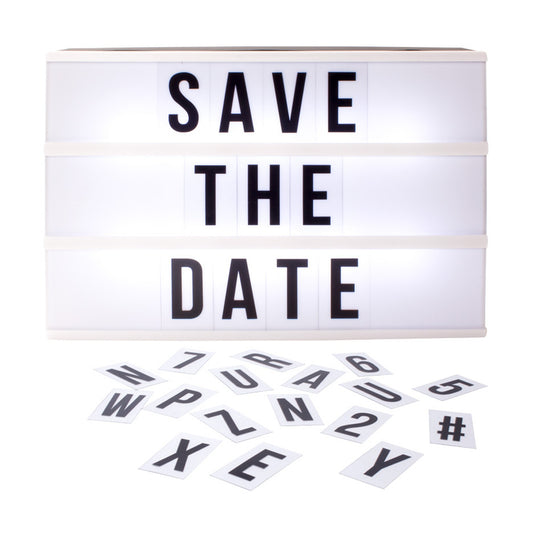 LED Light Box with Letters
