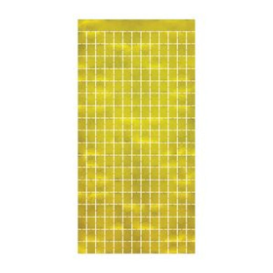 Metallic Square Curtain Gold