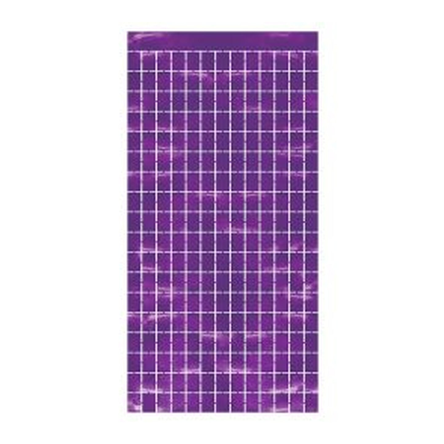 Metallic Square Curtain Purple